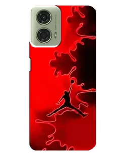 Чехол для Motorola MOTO G24 с картинкой «Jordan Red Smoke»