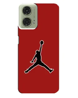 Чехол для Motorola MOTO G24 с картинкой «Jordan Red Back»
