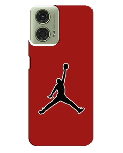 Чехол для Motorola MOTO G24 с картинкой «Jordan Red Back»