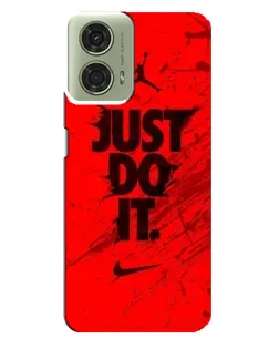Чехол для Motorola MOTO G24 с картинкой «Nike Just Do It»