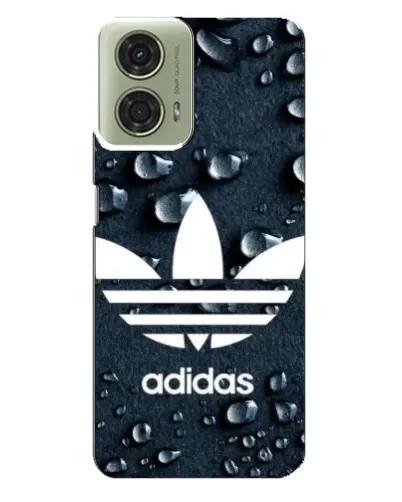 Чехол для Motorola MOTO G24 с картинкой «Adidas Trefoil Blue»