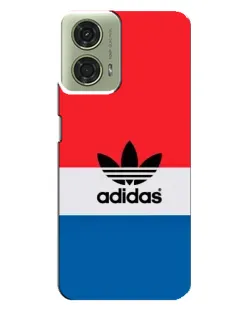 Чехол для Motorola MOTO G24 с картинкой «Ретро блоки Adidas»