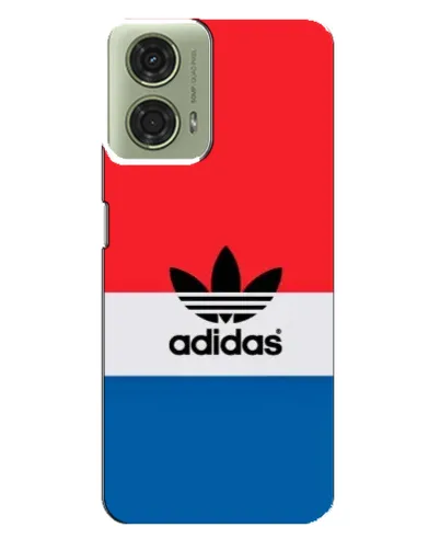 Чехол для Motorola MOTO G24 с картинкой «Ретро блоки Adidas»