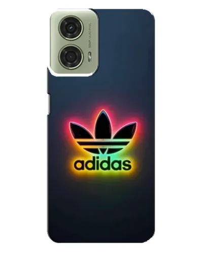 Чехол для Motorola MOTO G24 с картинкой «Неоновый Adidas»