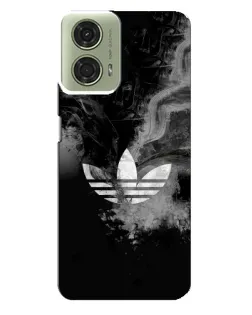 Чехол для Motorola MOTO G24 с картинкой «Абстрактный дым Adidas»