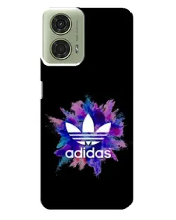 Чехол для Motorola MOTO G24 с картинкой «Взрыв красок Adidas»