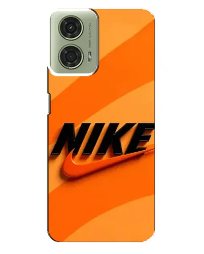 Чехол для Motorola MOTO G24 с картинкой «Оранжевый драйв Nike»
