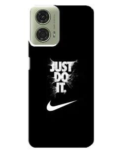 Чехол для Motorola MOTO G24 с картинкой «Текстовый принт Nike»