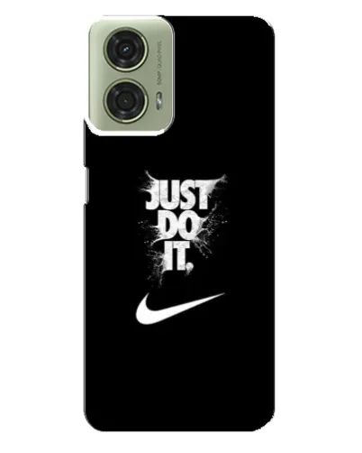 Чехол для Motorola MOTO G24 с картинкой «Текстовый принт Nike»