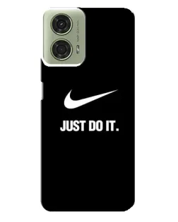 Чехол для Motorola MOTO G24 с картинкой «Классический принт Nike»