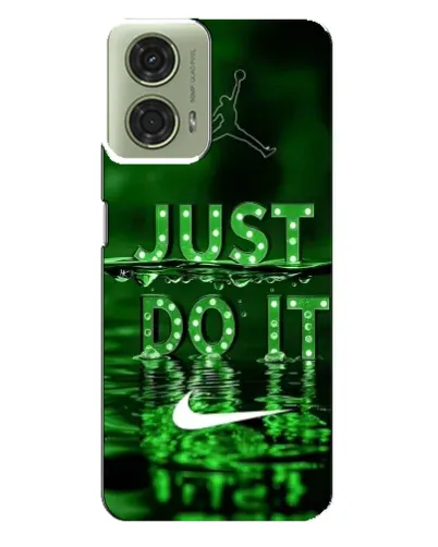 Чехол для Motorola MOTO G24 с картинкой «Зеленый неоновый Nike»