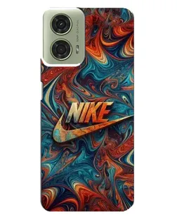 Чехол для Motorola MOTO G24 с картинкой «Nike в абстракции»