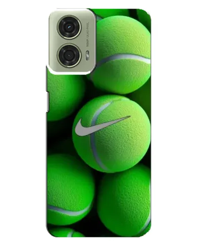 Чехол для Motorola MOTO G24 с картинкой «Теннисные мячи Найк»