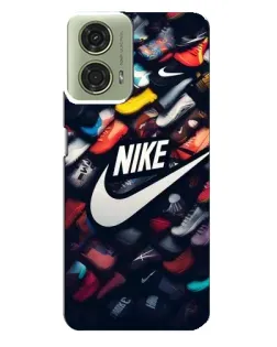Чехол для Motorola MOTO G24 с картинкой «Коллекция кроссовок Nike»