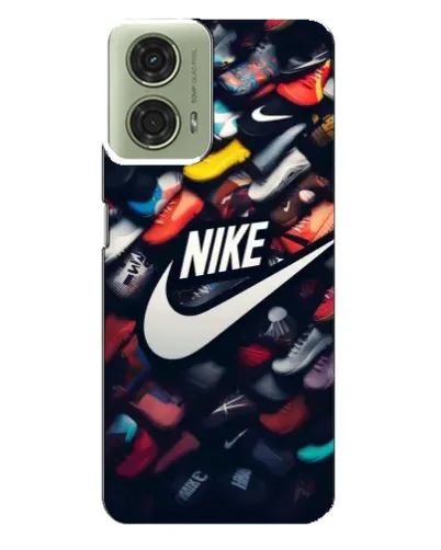 Чехол для Motorola MOTO G24 с картинкой «Коллекция кроссовок Nike»
