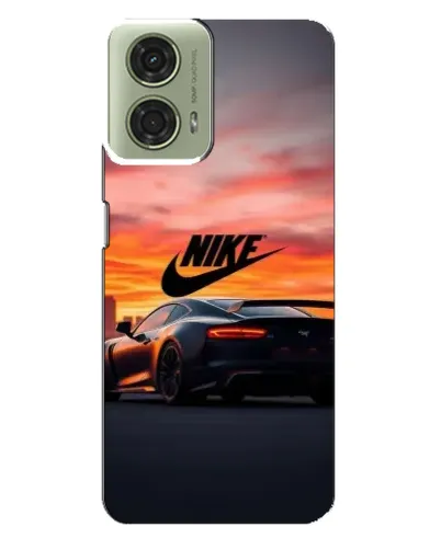 Чехол для Motorola MOTO G24 с картинкой «Nike и суперкар»