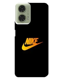 Чехол для Motorola MOTO G24 с картинкой «Золотой логотип Nike»