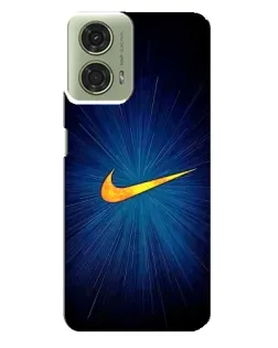 Чехол для Motorola MOTO G24 с картинкой «Синий пульс Nike»