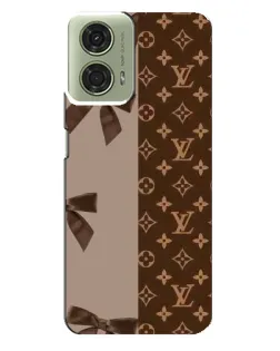 Чехол для Motorola MOTO G24 с картинкой «Louis Vuitton — банты»
