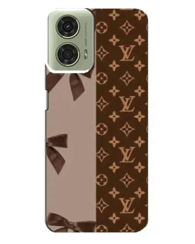 Чехол для Motorola MOTO G24 с картинкой «Louis Vuitton — банты»