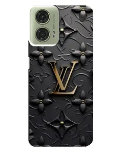 Чехол для Motorola MOTO G24 с картинкой «Кожаная текстура LV»