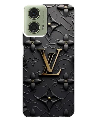 Чехол для Motorola MOTO G24 с картинкой «Кожаная текстура LV»