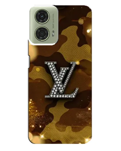 Чехол для Motorola MOTO G24 с картинкой «Камуфляжный Louis Vuitton»