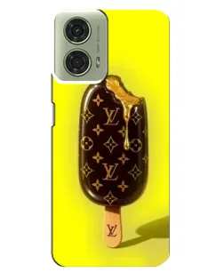 Чехол для Motorola MOTO G24 с картинкой «Мороженое от LV»