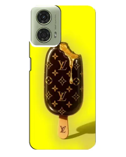 Чехол для Motorola MOTO G24 с картинкой «Мороженое от LV»