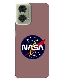 Чехол для Motorola MOTO G24 с картинкой «NASA — ретро космос»
