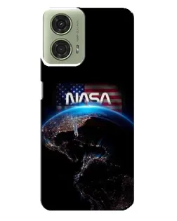 Чехол для Motorola MOTO G24 с картинкой «Земля из космоса NASA»