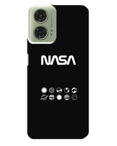 Чехол для Motorola MOTO G24 с картинкой «NASA — технический принт» Чехол для Motorola MOTO G24 с картинкой «NASA — технический принт»