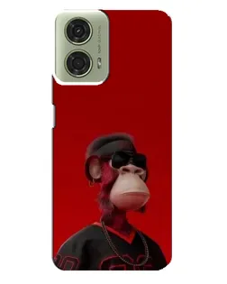 Чехол для Motorola MOTO G24 с картинкой «Bored Ape в красном» Чехол для Motorola MOTO G24 с картинкой «Bored Ape в красном»