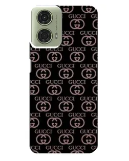 Чехол для Motorola MOTO G24 с картинкой «Классическая монограмма Gucci»