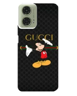 Чехол для Motorola MOTO G24 с картинкой «Микки Маус Gucci»