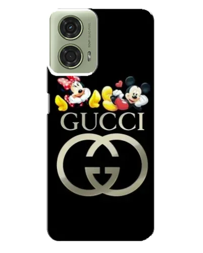 Чехол для Motorola MOTO G24 с картинкой «Gucci — герои Disney»