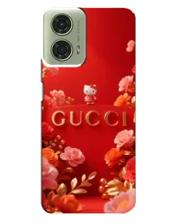 Чехол для Motorola MOTO G24 с картинкой «Gucci — золотой сад»