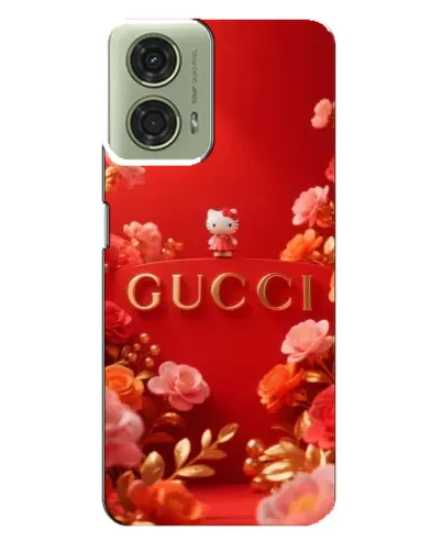 Чехол для Motorola MOTO G24 с картинкой «Gucci — золотой сад»
