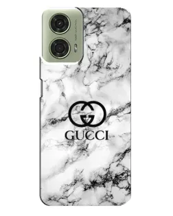 Чехол для Motorola MOTO G24 с картинкой «Gucci — мраморный шик»