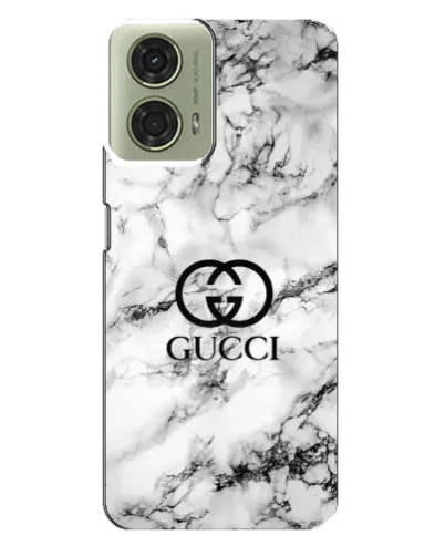 Чехол для Motorola MOTO G24 с картинкой «Gucci — мраморный шик»