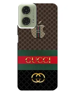Чехол для Motorola MOTO G24 с картинкой «Gucci — брендированный десерт»