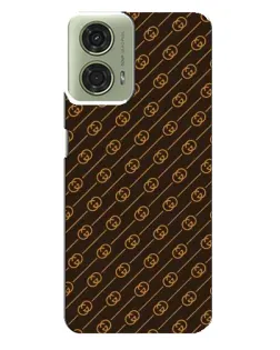Чехол для Motorola MOTO G24 с картинкой «Gucci — золотые диагонали»