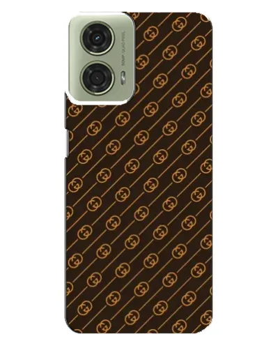 Чехол для Motorola MOTO G24 с картинкой «Gucci — золотые диагонали»