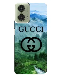 Чехол для Motorola MOTO G24 с картинкой «Gucci — горный пейзаж»
