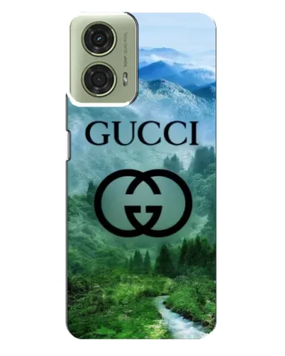 Чехол для Motorola MOTO G24 с картинкой «Gucci — горный пейзаж»