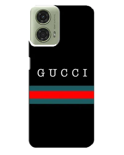 Чехол для Motorola MOTO G24 с картинкой «Gucci — красный пояс»
