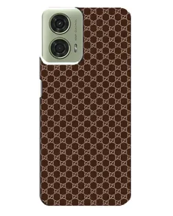 Чехол для Motorola MOTO G24 с картинкой «Gucci — шоколадная сетка»