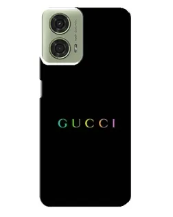 Чехол для Motorola MOTO G24 с картинкой «Gucci — неоновый минимализм»
