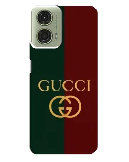 Чехол для Motorola MOTO G24 с картинкой «Gucci — темно-зеленый градиент»