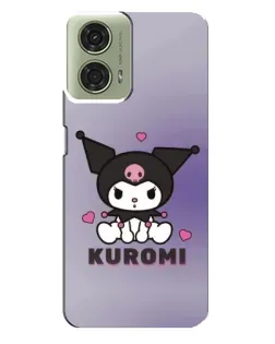 Чехол для Motorola MOTO G24 с картинкой «Kuromi — фиолетовый арт»